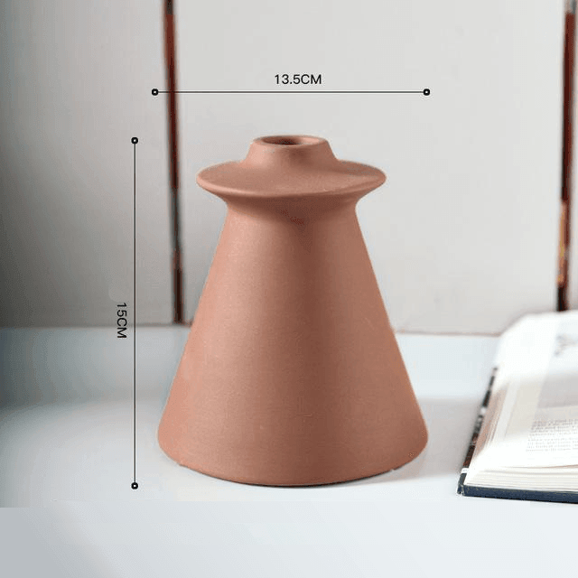 Astro Morandi Ceramic Vase Accents DarkSalmon | Sage & Sill