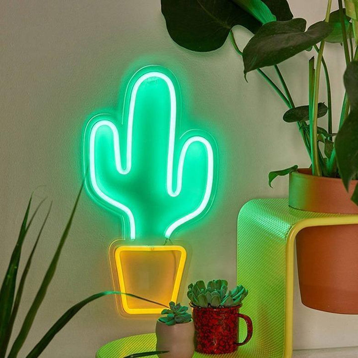 Cactus Neon Wall Art | Sage & Sill