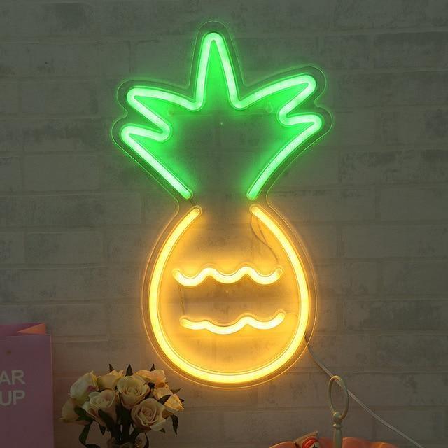 Pineapple Neon Wall Art Default Title | Sage & Sill