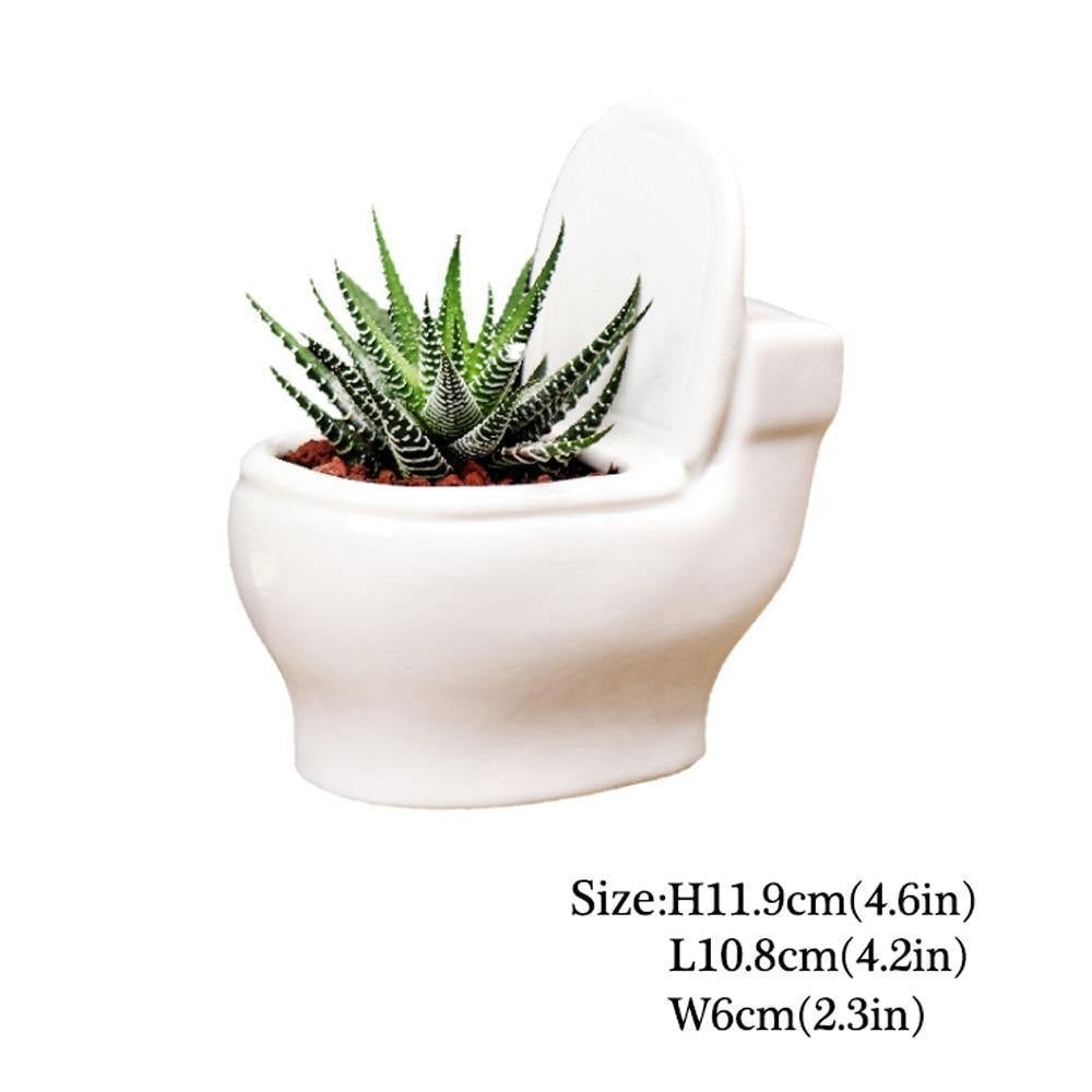 Handmade Ceramic Toilet Succulent Planter | Sage & Sill