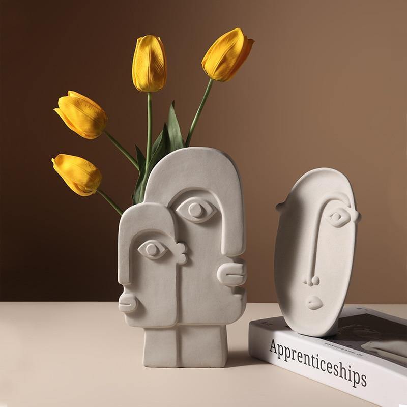 Abstract Face Ceramic Vase | Sage & Sill