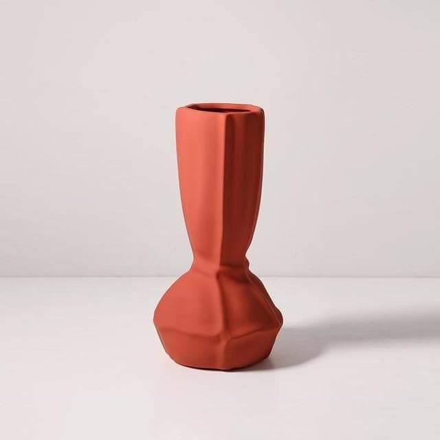 Alyx Textured Ceramic Vases Red 23x9cm | Sage & Sill