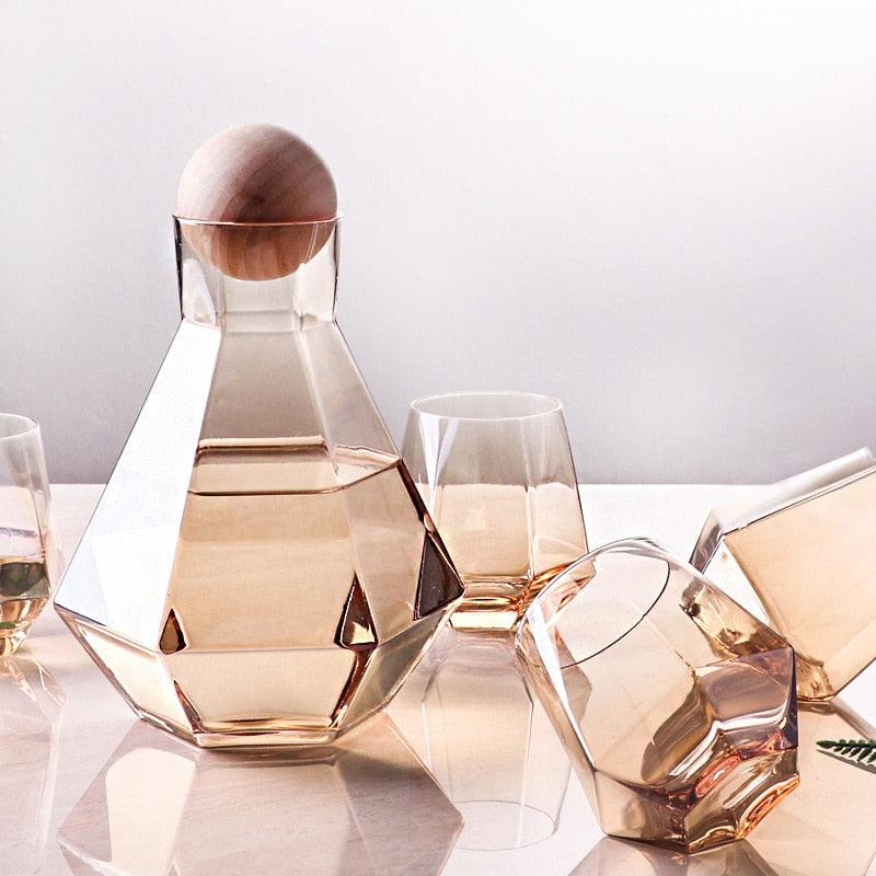 Diamond Drinkware Amber Glass | Sage & Sill
