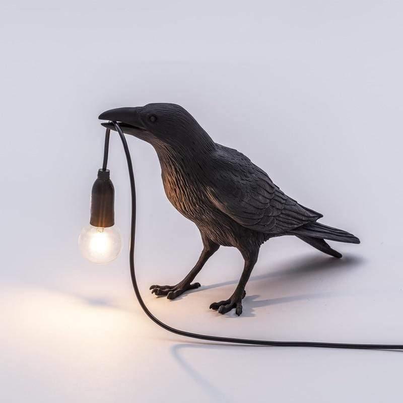 The Raven Bird Lamp Black / Standing / US | Sage & Sill