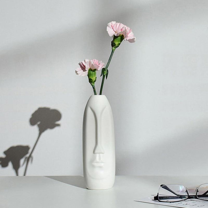 Abstract Long Face Ceramic Vase | Sage & Sill