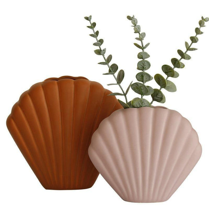 Colorful Seashell Vase Maroon | Sage & Sill