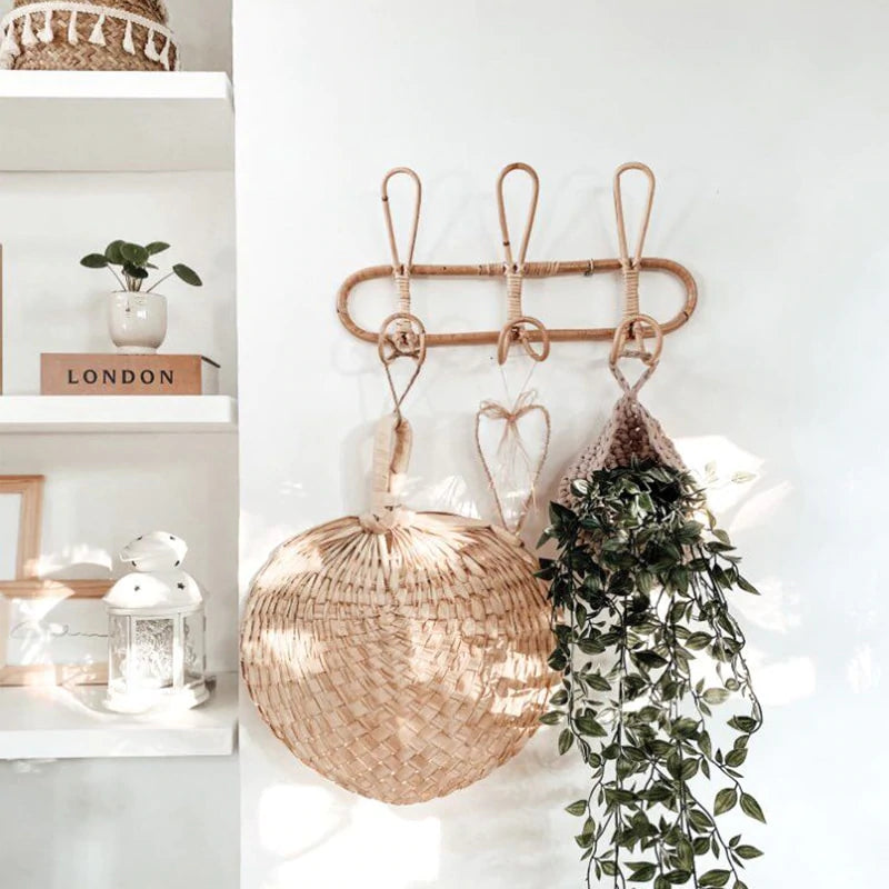 Rattan Trio Hook Wall Hanger | Sage & Sill