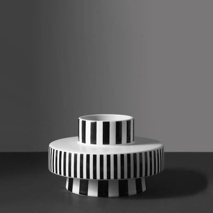 Bauhaus Minimalist Black & White Vases Small | Sage & Sill
