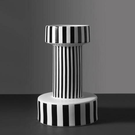Bauhaus Minimalist Black & White Vases Medium | Sage & Sill
