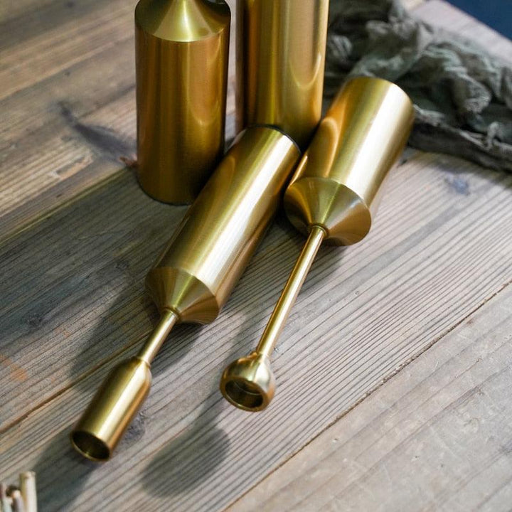 Gold Pillar Candle Holders | Sage & Sill