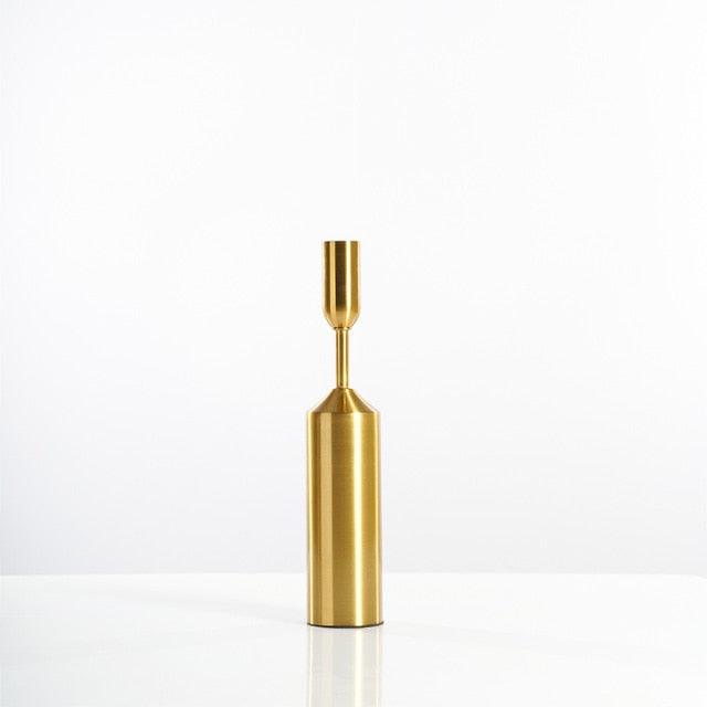 Gold Pillar Candle Holders Knob | Sage & Sill