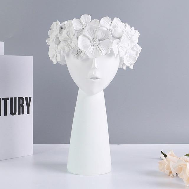 Colorful Flower Crown Vase White / Tall | Sage & Sill