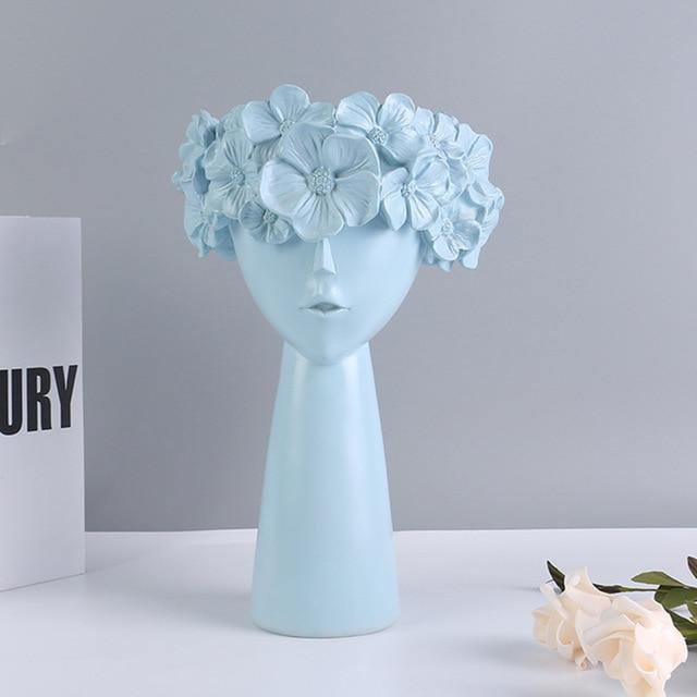 Colorful Flower Crown Vase LightSkyBlue / Tall | Sage & Sill