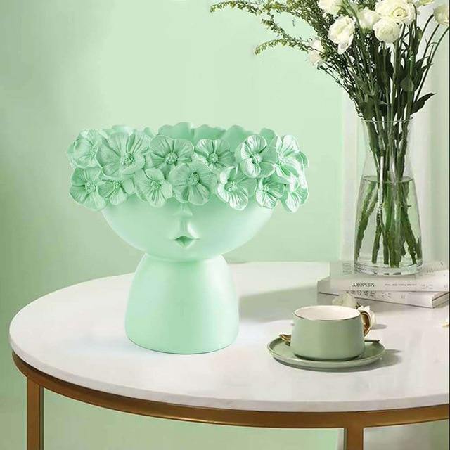 Colorful Flower Crown Vase Aquamarine / Short | Sage & Sill