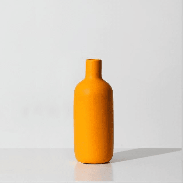 Contrasted Pastel Ceramic Vases 6.5 x 2.5 inch DarkOrange | Sage & Sill