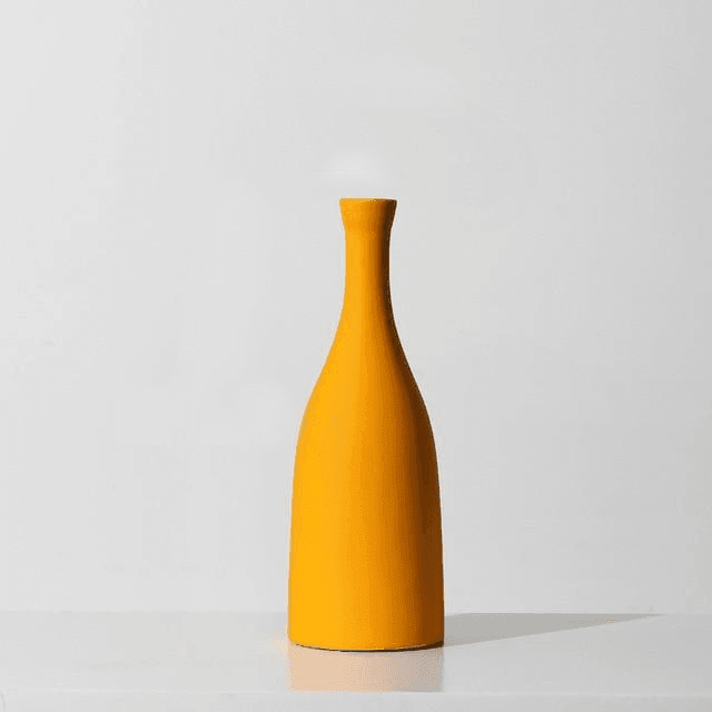 Contrasted Pastel Ceramic Vases 10 x 3.3 inch DarkOrange | Sage & Sill