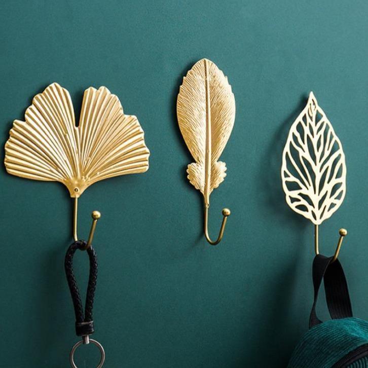 Nature s Leaves Metal Wall Hooks Stylish and Functional Wall