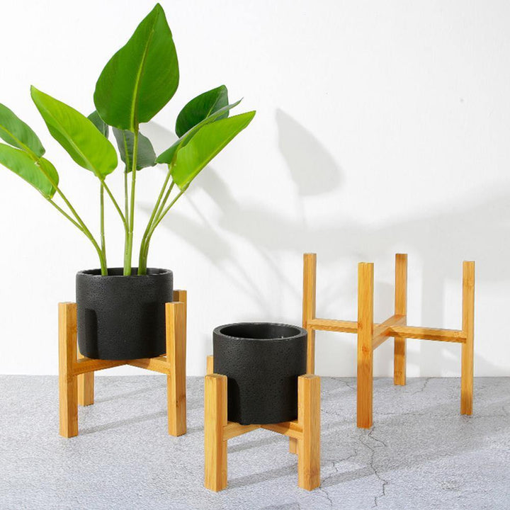 Genuine Bamboo Wooden Plant Stand Small, suitable for 9cm planters | Sage & Sill