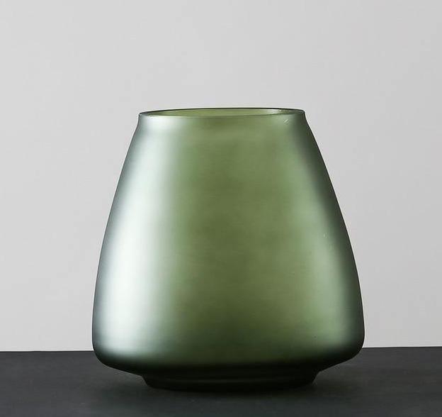 Frosted Blown Glass Vase Green / Vase | Sage & Sill