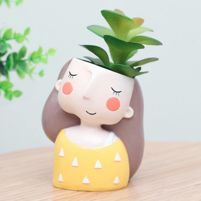 Cheerful Plant Mom Planter Yellow Triangles | Sage & Sill