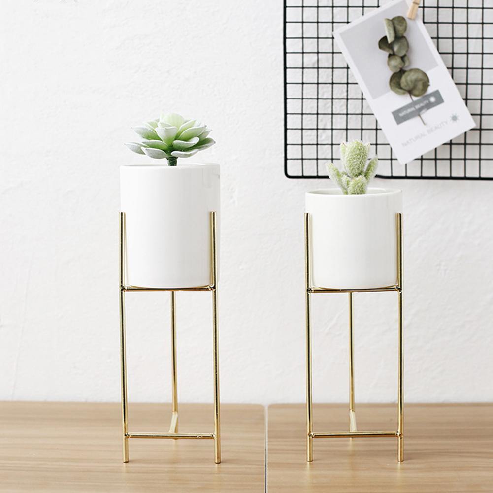 Ceramic Planter with Iron Stand | Sage & Sill