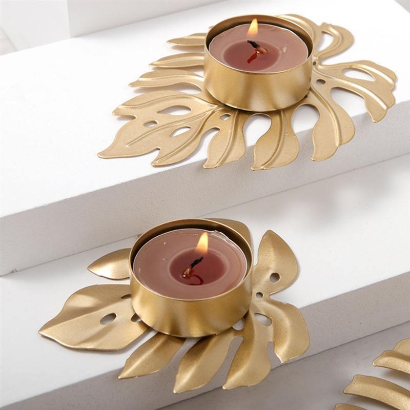 Wrought Iron Monstera Leaf Tealight Candle Holders | Sage & Sill