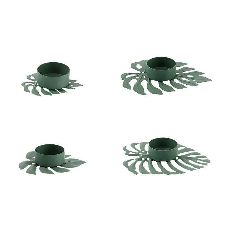 Wrought Iron Monstera Leaf Tealight Candle Holders | Sage & Sill