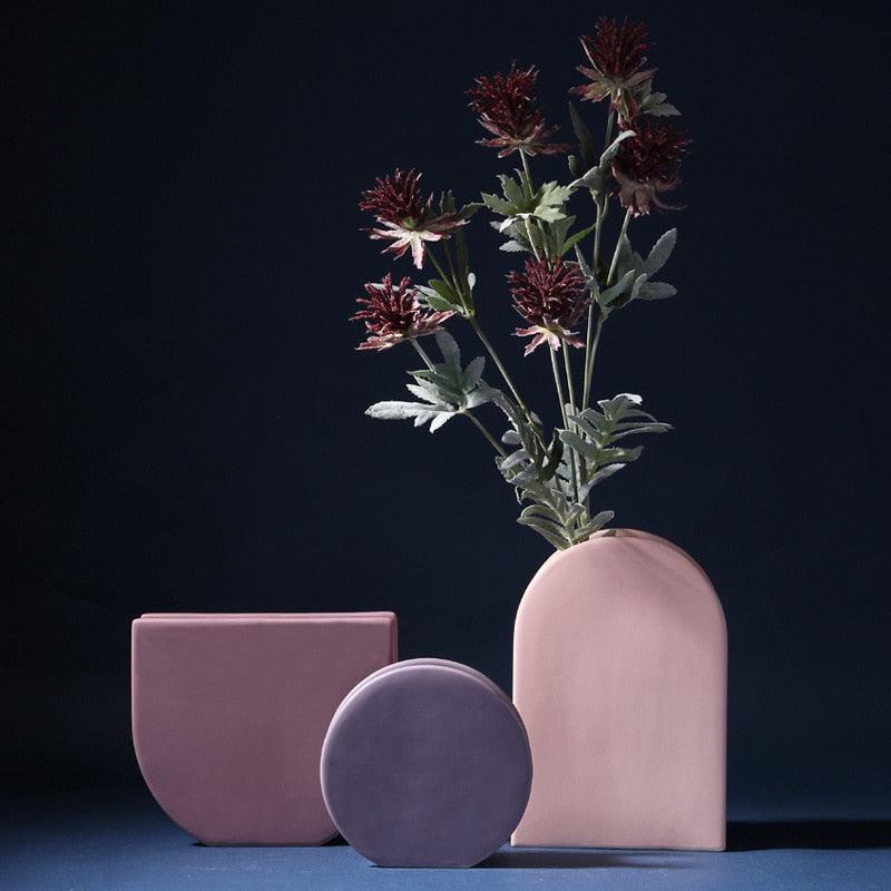 Rose & Lavender Geometric Ceramic Vases | Sage & Sill
