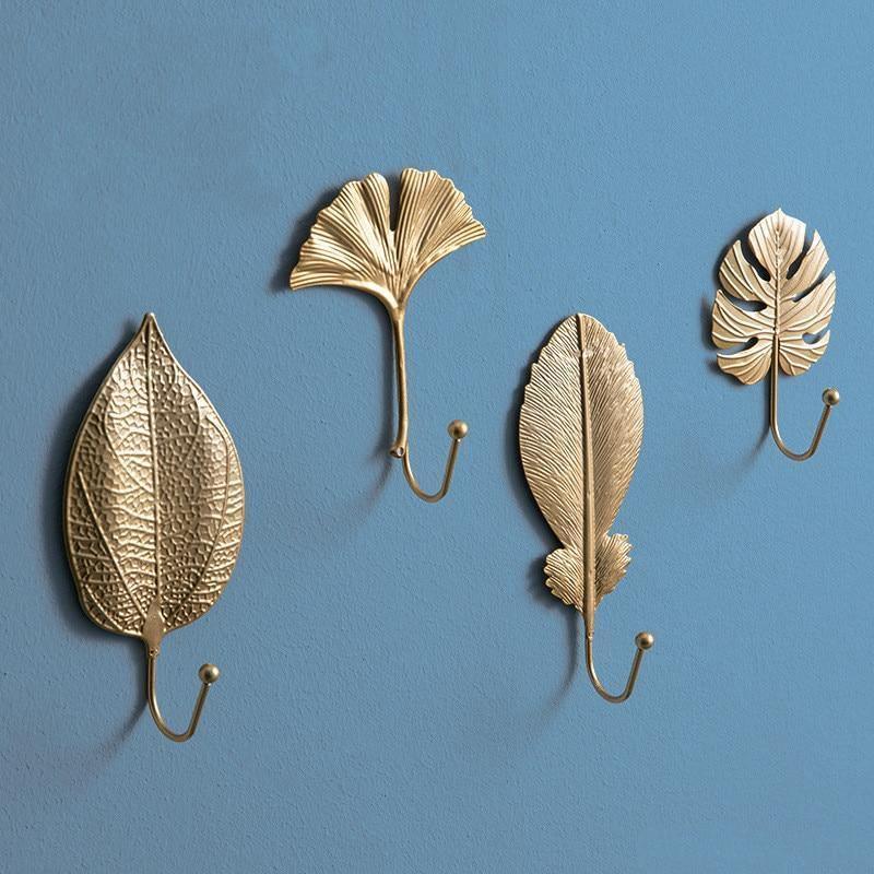 Nature's Leaves Metal Wall Hooks - Stylish and Functional Wall Decor – Sage  & Sill