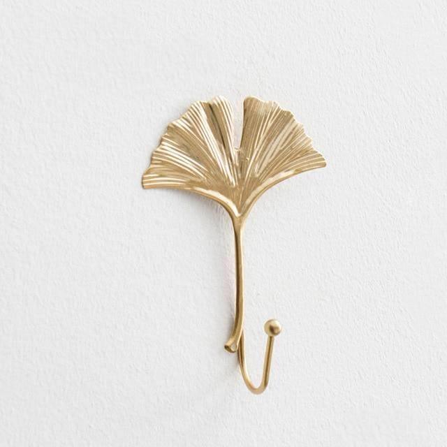 Nature's Leaves Metal Wall Hooks Gold / Saratoga | Sage & Sill
