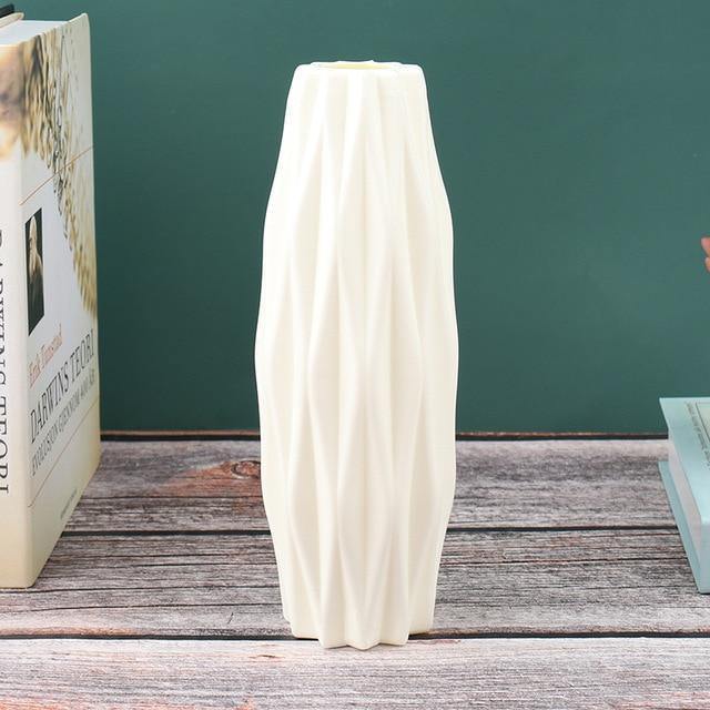 Geometric Narrow Flower Vase White | Sage & Sill