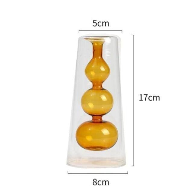 Blown Glass Bubble Vases Triple Bubble / Orange | Sage & Sill
