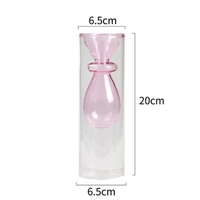 Blown Glass Bubble Vases Ring Drip / Pink | Sage & Sill