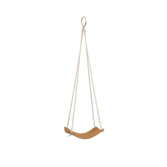 Vegan Leather and Rope Plant Hanger Square / Sienna / Large | Sage & Sill