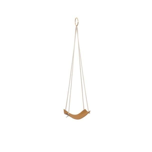 Vegan Leather and Rope Plant Hanger Square / Sienna / Small | Sage & Sill
