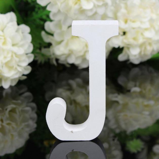 White Freestanding Mountable Wooden Alphabet Letter J | Sage & Sill