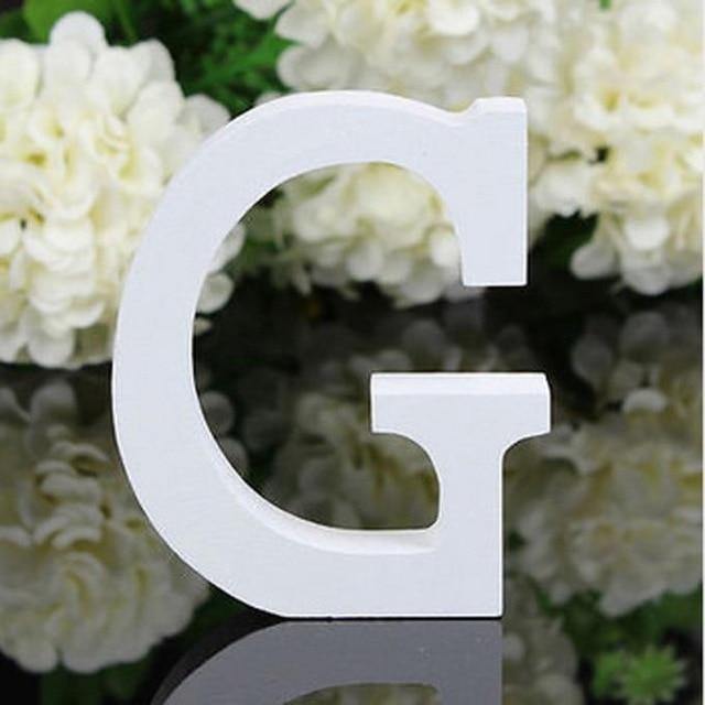 White Freestanding Mountable Wooden Alphabet Letter G | Sage & Sill