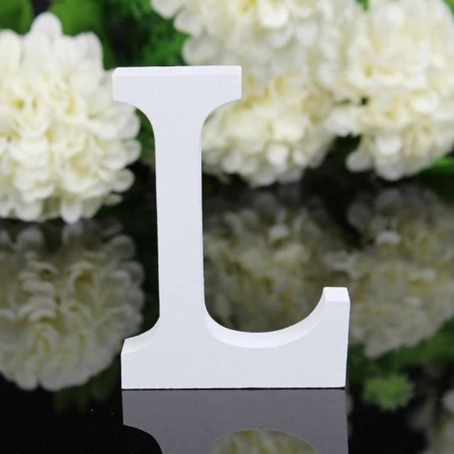 White Freestanding Mountable Wooden Alphabet Letter L | Sage & Sill