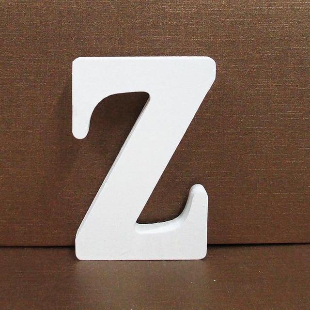 White Freestanding Mountable Wooden Alphabet Letter Z | Sage & Sill