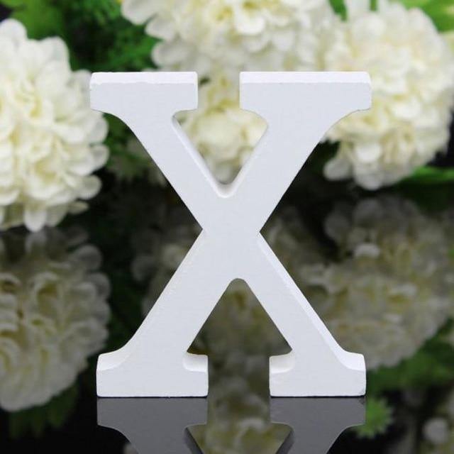White Freestanding Mountable Wooden Alphabet Letter X | Sage & Sill