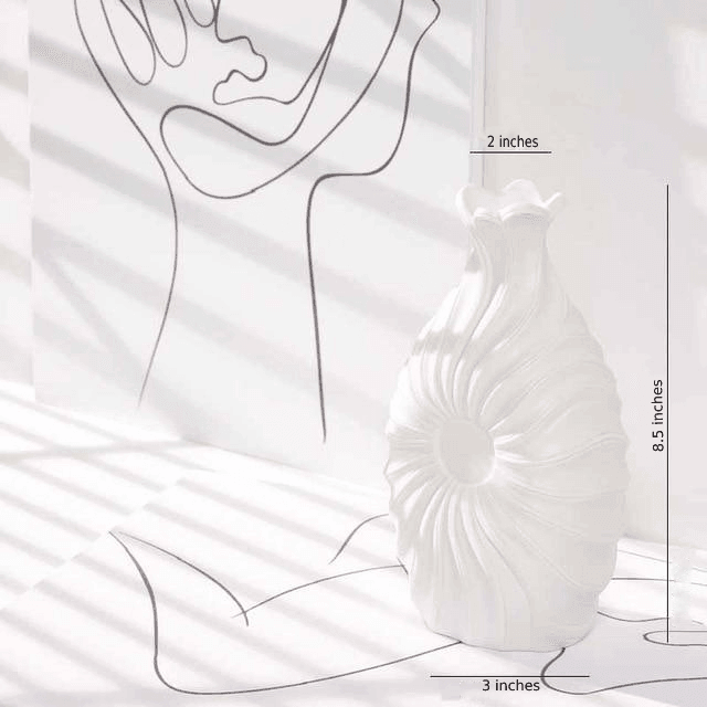 Swirl Textured Ceramic Flower Vase | Sage & Sill