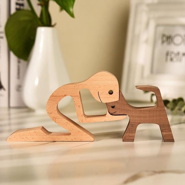 Man's Best Friend Wooden Figurines Long Tail / Man / Regular | Sage & Sill