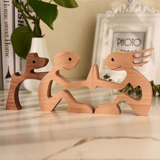 Man's Best Friend Wooden Figurines Short Tail / Couple / Regular | Sage & Sill