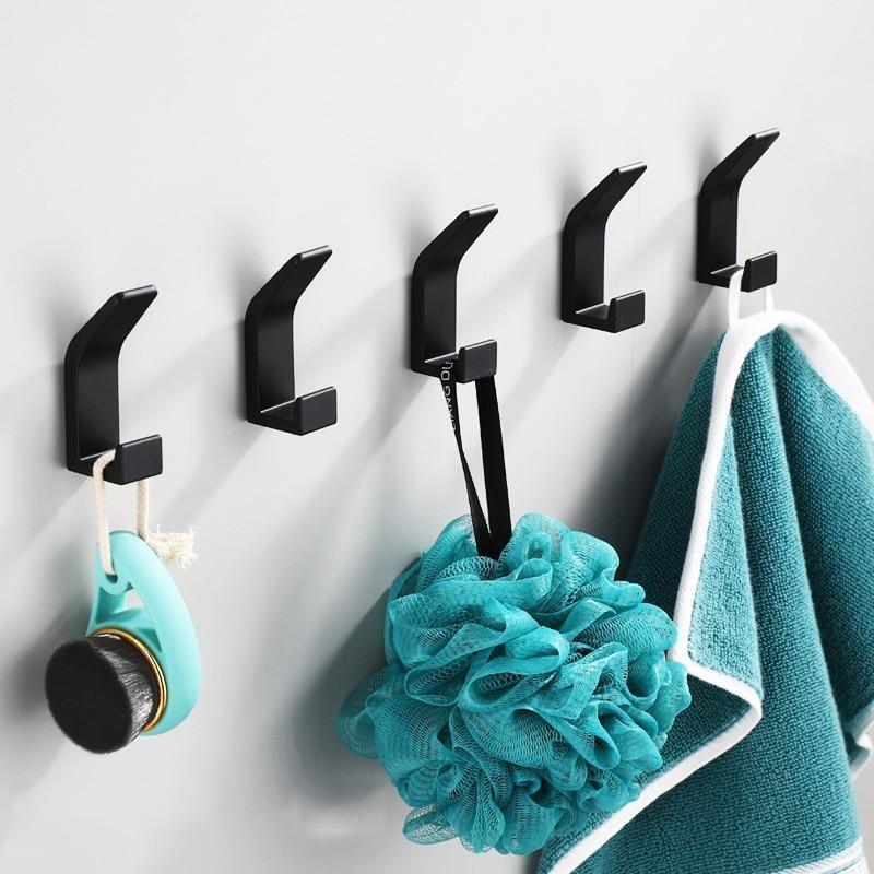 Esusom Removable Adhesive Wall Mount Coat Hanging Hooks, Self-Adhesive  No-Drill Install Hanging Hooks for Bathroom, Entrance Hall and Bedroom,  Made by