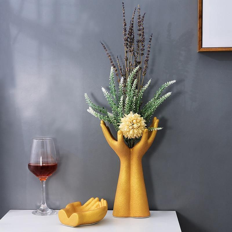 Tole Decorative Vase Gold | Sage & Sill