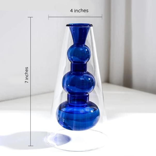 Groovy Glass Vases MediumBlue | Sage & Sill