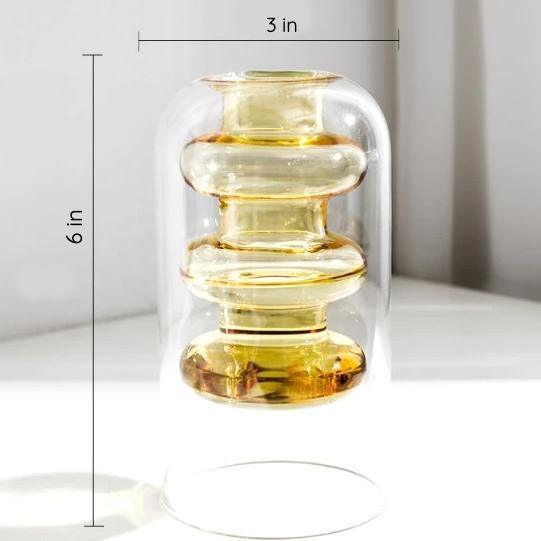 Groovy Glass Vases Tall Gold | Sage & Sill