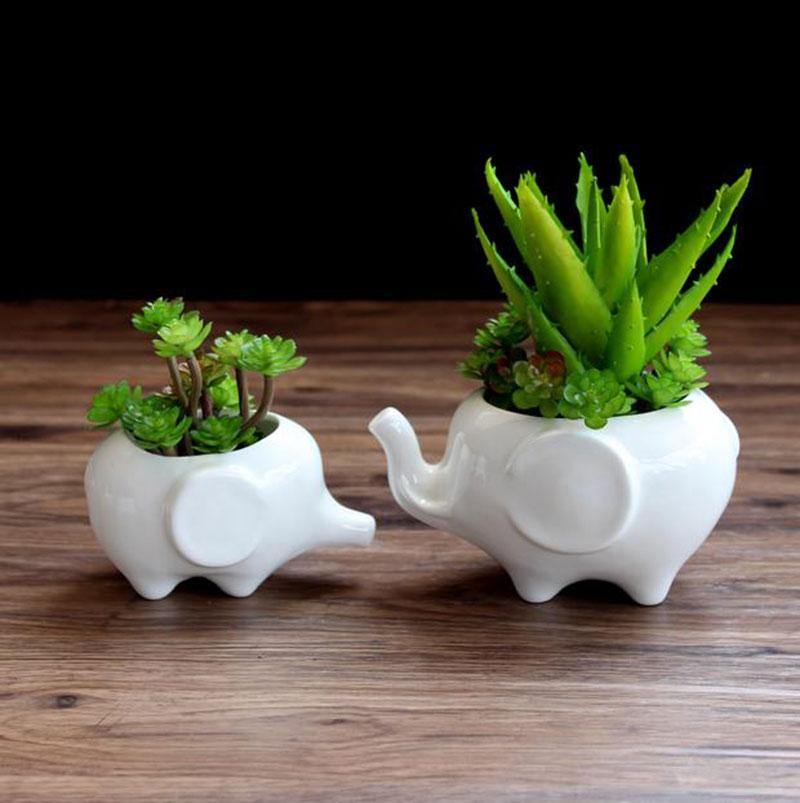 Ceramic Elephant Succulent Planter | Sage & Sill
