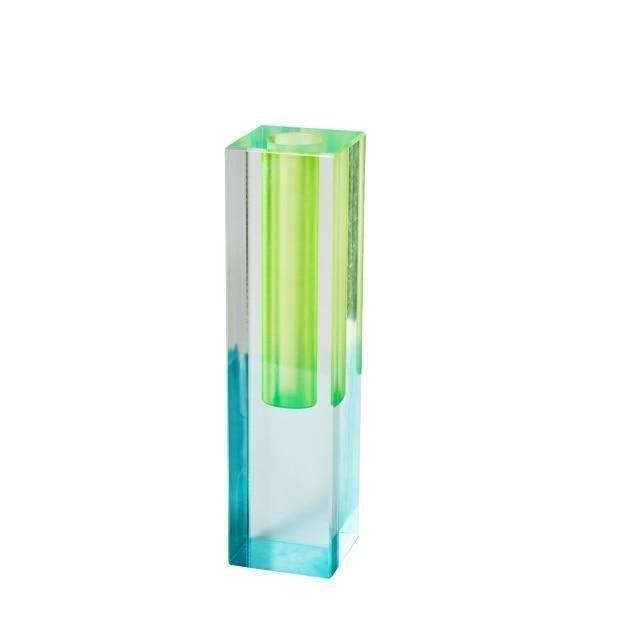 Modern Prism Acrylic Vase Teal | Sage & Sill