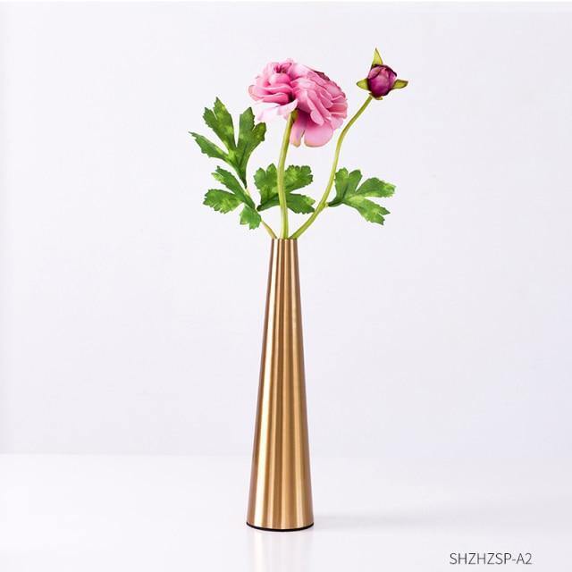 Gold Metal Cone Vase | Sage & Sill